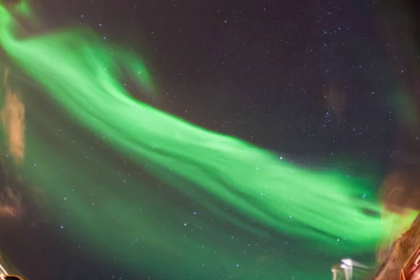 Schöne Polarlichter Oder Besser Bekannt Als Nordlichtansicht Island Winter — Stockfoto