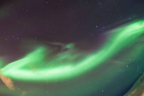 Schöne Polarlichter Oder Besser Bekannt Als Nordlichtansicht Island Winter — Stockfoto