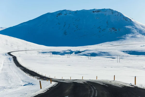 Olafsvik Pohled Během Zimního Sněhu Který Okouzlující Malé Město Islandu — Stock fotografie