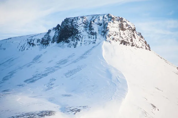 Kirkjufell Yakınlarındaki Snaefellsvegur Güzel Kış Manzarası — Stok fotoğraf