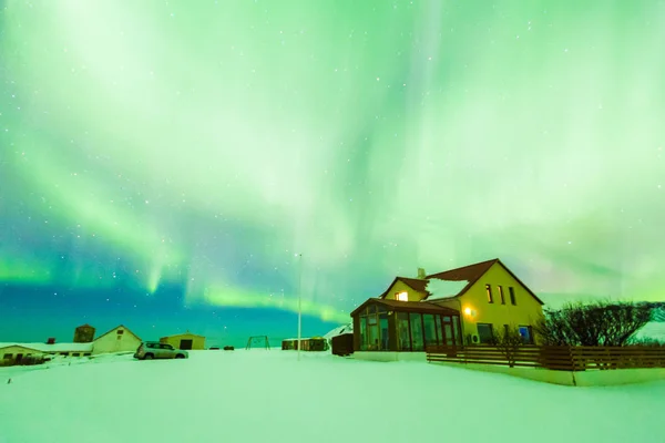 Polární Záře Nebo Lépe Známý Jako Northern Lights Pro Pozadí — Stock fotografie