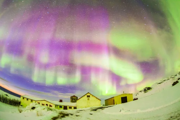 Aurora Borealis Vagy Ismertebb Nevén Northern Lights Background View Izlandon — Stock Fotó