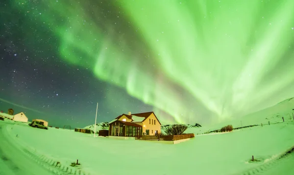 Aurora Borealis Eller Mer Känd Som Northern Lights För Bakgrundsbild — Stockfoto