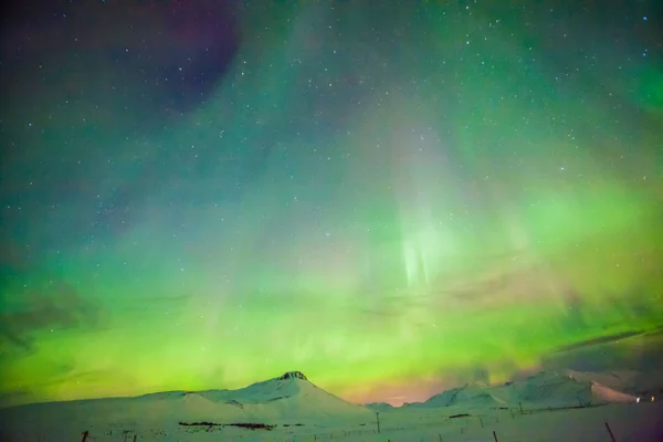 Aurora Borealis Better Known Northern Lights Background View Iceland Reykjavik — Stock Photo, Image