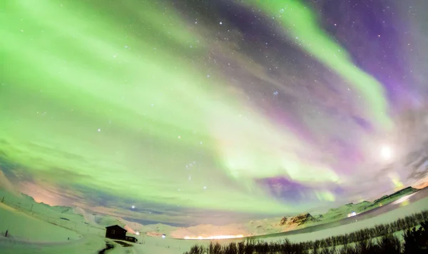 Aurora Borealis Mieux Connu Sous Nom Aurores Boréales Pour Vue Images De Stock Libres De Droits