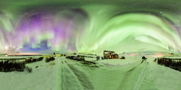 Aurora Borealis Mais Conhecido Como Northern Lights Para Vista Fundo Imagens Royalty-Free