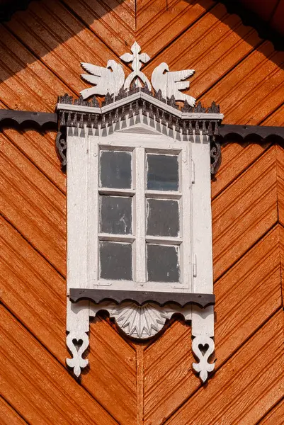 Kraina Otwartych Okiennic Architektura Wiejska Podlasia — Stock Photo, Image