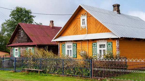 Kraina Otwartych Okiennic Architektura Wiejska Podlasia — Stockfoto