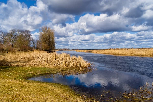 Wiosna Podlasiu Dolina Rzeki Narwi Suprasli Rzeki Podlasia — Fotografia de Stock