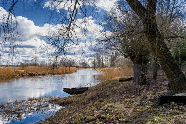 Wiosna Podlasiu Dolina Rzeki Narwi Suprasli Rzeki Podlasia — Fotografia de Stock