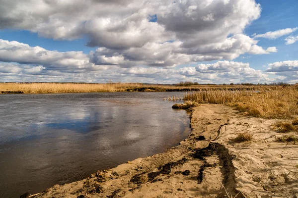 Rzeka Narew Wiosna Podlasiu Piekno Podlasia — Stock fotografie