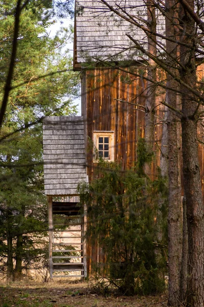 Architektura Drewniana Podlasia Dolina Gornej Narwi Tradycja Wiara — Stok fotoğraf