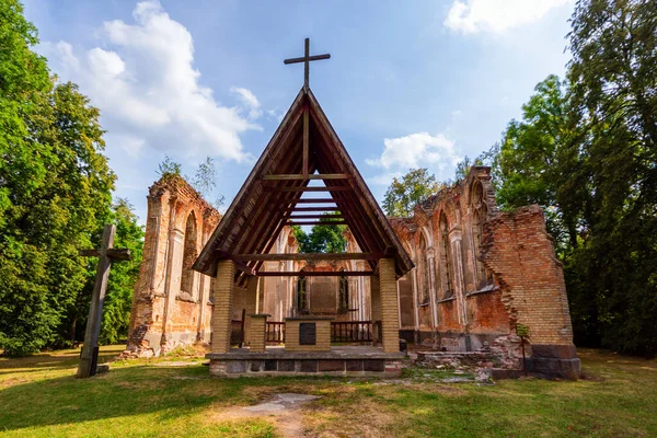 Ruïnes Van Kerk Van Antoni Jawka Podlasie Polen — Stockfoto