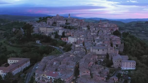 Włochy Toskania Prowincja Siena Montepulciano — Wideo stockowe