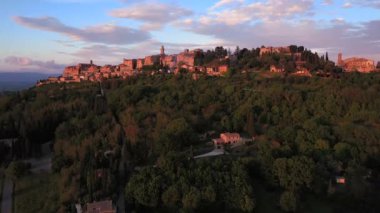 İtalya, Tuscany, Siena Eyaleti, Montepulciano ve Sanctuary San Biagio