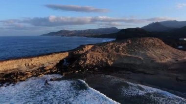 İspanya, Kanarya Adaları, Lanzarote, Timanfaya Ulusal Parkı 'nda volkanlar