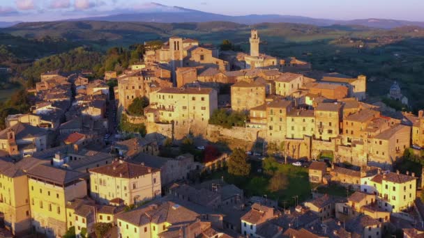 Talya Toskana Siena Eyaleti Montepulciano — Stok video