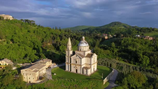 Itália Toscana Província Siena Montepulciano Santuário San Biagio — Vídeo de Stock