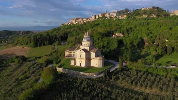 Itália Toscana Província Siena Montepulciano Santuário San Biagio — Vídeo de Stock