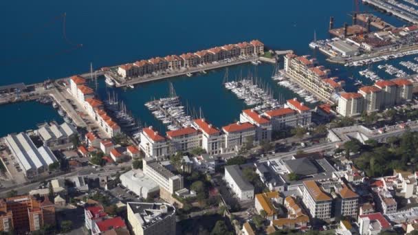 Vista Elevada Sobre Gibraltar Gibraltar Reino Unido — Vídeo de Stock