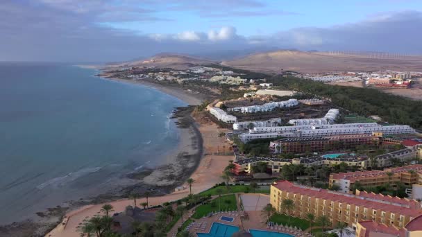 Spanje Canarische Eilanden Fuerteventura Het Schiereiland Jandia Costa Calma — Stockvideo