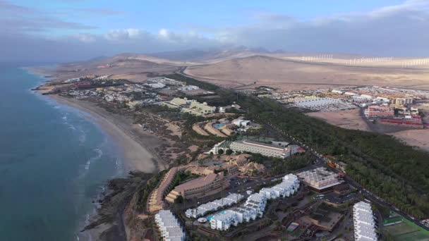 Espanha Ilhas Canárias Fuerteventura Península Jandia Costa Calma — Vídeo de Stock