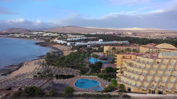 Spanje Canarische Eilanden Fuerteventura Het Schiereiland Jandia Costa Calma — Stockvideo