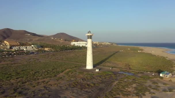 Spanje Canarische Eilanden Fuerteventura Het Schiereiland Jandia Morro Jable Playa — Stockvideo