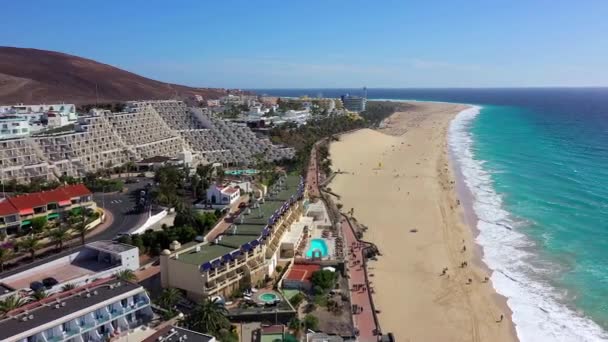 Spain Canary Islands Fuerteventura Morro Jable Playa Del Matorral — Stock Video