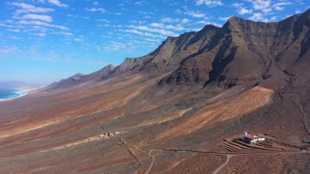 España Islas Canarias Fuerteventura Parque Natural Jandia Paisaje Montaña Alrededor — Vídeos de Stock