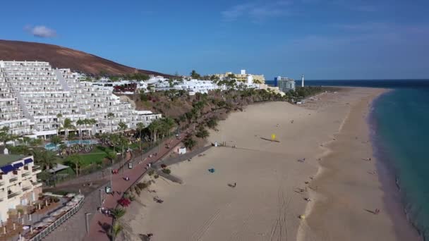 Espagne Îles Canaries Fuerteventura Péninsule Jandia Morro Jable Playa Del — Video