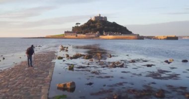 Birleşik Krallık, İngiltere, Cornwall, Marazion, St. Michaels Dağı