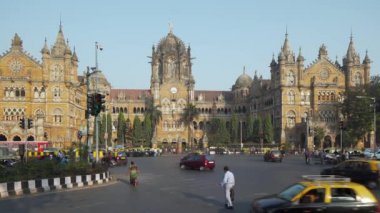 Jan 2018, Hindistan, Mumbai, Maharashtra, Chhatrapati Shivaji Maharaj Terminus tren istasyonu (CSMT), (eski adıyla Victoria Terminus), UNESCO Dünya Mirası