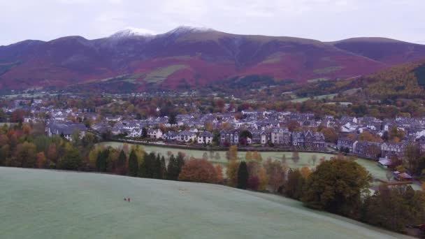 Reino Unido Inglaterra Cumbria Lake District National Park Keswick Skiddaw — Vídeo de Stock