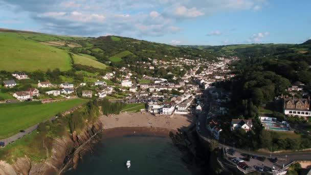 Великобритания Devon North Devon Coast Combe Martin Coastline — стоковое видео