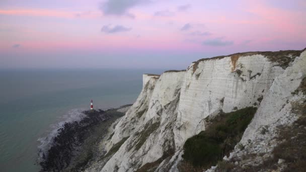 Verenigd Koninkrijk East Sussex South Downs National Park Krijtrotsen Van — Stockvideo