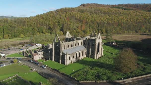 Tintern Abbey Tintern Wye Valley Monmouthshire Wales Verenigd Koninkrijk — Stockvideo