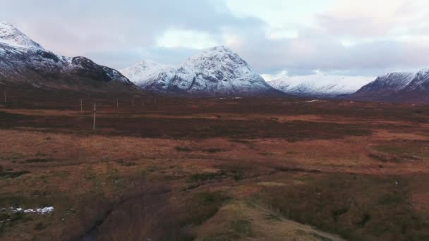 Velká Británie Skotsko Vysočina Západní Vysočina Glencoe Glen Coe Rannoch — Stock video