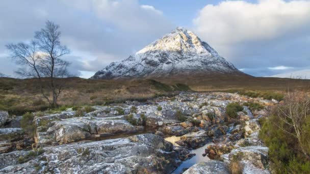 Reino Unido Escócia Western Highlands Glencoe Glen Coe Rannoch Moor — Vídeo de Stock