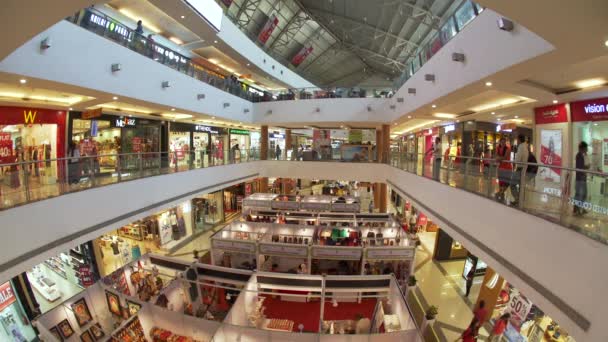 泰伦加纳邦 安得拉邦 海得拉巴 一个现代购物中心的内部 — 图库视频影像