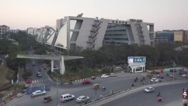 Індія Хайдарабад Столиця Штату Телангана Андхра Прадеш Tech City — стокове відео