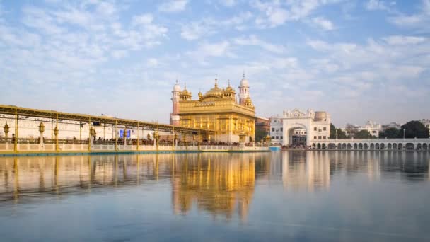 Jan 2018 India Punjab Amritsar Gouden Tempel Harmandir Sahib Amrit — Stockvideo