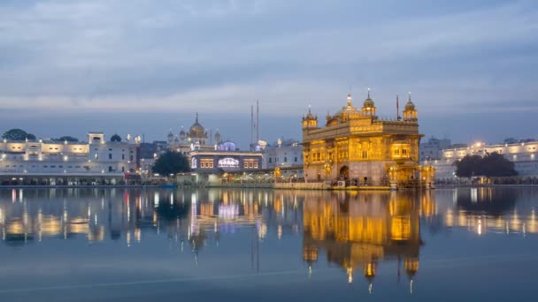 Jan 2018 Indie Punjab Amritsar Zlatý Chrám Harmandir Sahib Amrit — Stock video