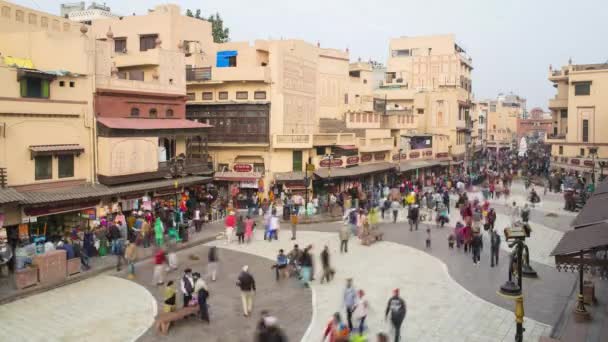 Índia Punjab Amritsar Heritage Street Rua Pedonal Apenas Andando Para — Vídeo de Stock