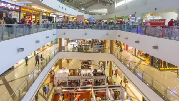 Índia Capital Estado Telengana Andhra Pradesh Hyderabad Interior Shopping Center — Vídeo de Stock