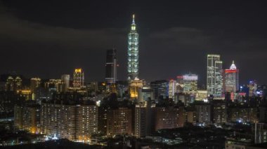 Mart 2018, Tayvan, Taipei, Şehir silueti ve Taipei 101 binası