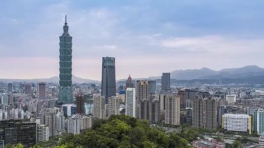 Mart 2018, Tayvan, Taipei, Şehir silueti ve Taipei 101 binası
