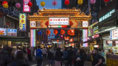 Tayvan, Taipei, Songshan Bölgesi, Raohe Caddesi gece pazarı - zaman aşımı