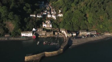 Kuzey Devon Sahili, Devon, İngiltere 'deki Clovelly balıkçı köyü