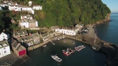 Kuzey Devon Sahili, Devon, İngiltere 'deki Clovelly balıkçı köyü